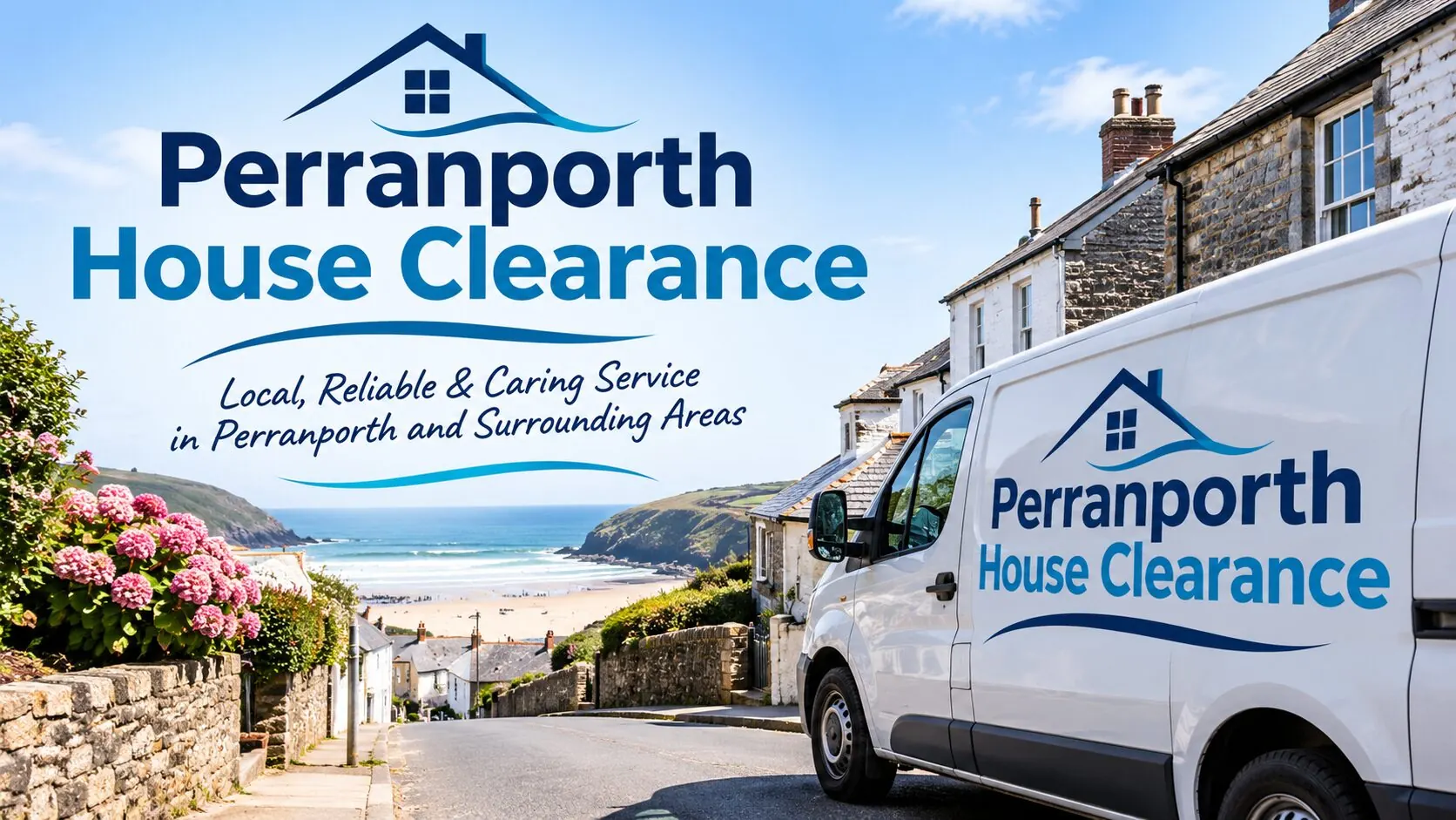 House clearance in Perranporth, Cornwall